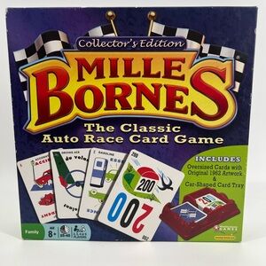 Mille Bornes Card Game Classic Auto Race Collector’s Edition Complete